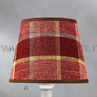 Лампа настольная 16132/1 E27 40Вт+LED подсветка бело-бордовый 21х21х33 см