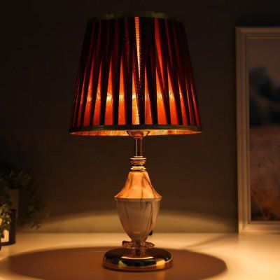 Лампа настольная 16141/1 E27 40Вт бело-золотой 25х25х44 см