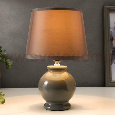 Лампа настольная 16144/1BL E14 40Вт серый 17,5х17,5х27 см