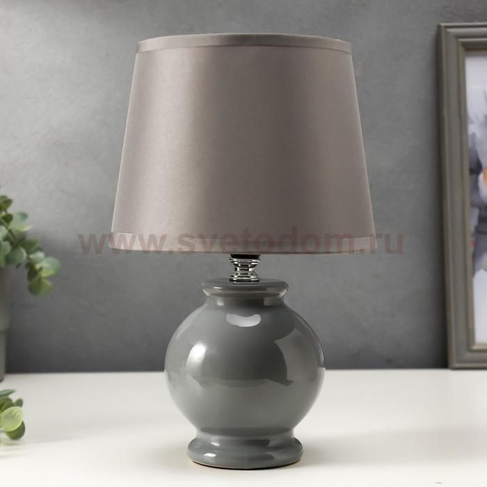 Лампа настольная 16144/1BL E14 40Вт серый 17,5х17,5х27 см