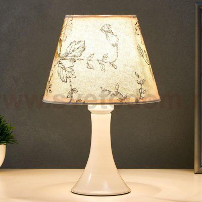 Лампа настольная 16152/1  E27 40Вт белый 19х19х29,5 см