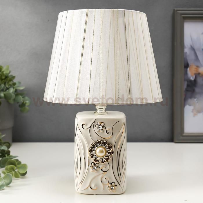 Лампа настольная 16165/1 E14 40Вт белый 20х20х29 см