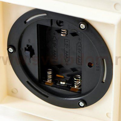 Ночник 16168/1WT LED от батареек 3хААА белый 11х11х25 см