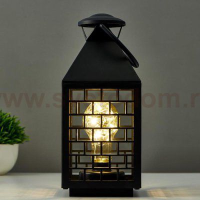 Ночник 16168/1BK LED от батареек 3хААА черный 11х11х25 см