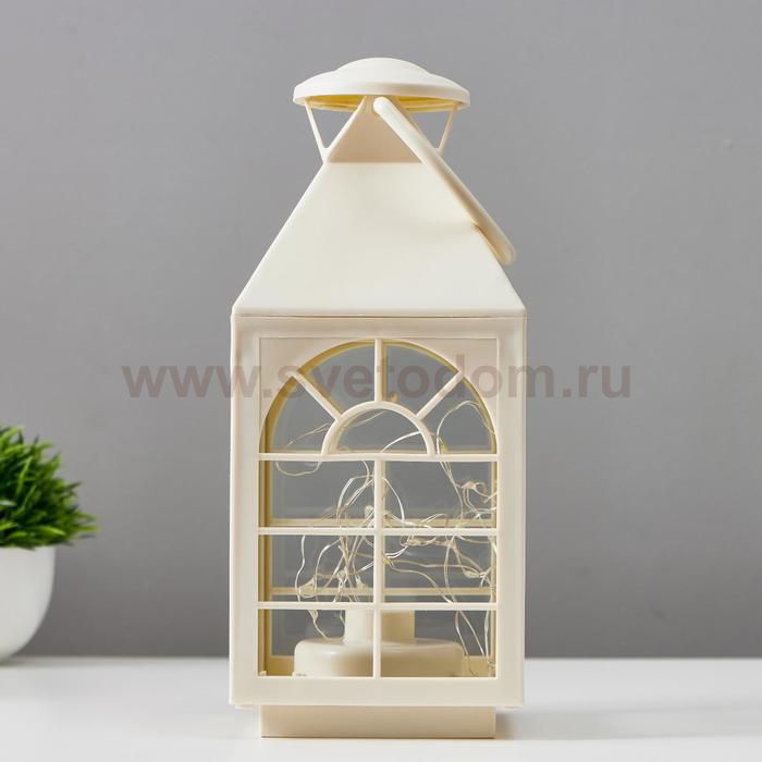 Ночник 16169/1WT LED от батареек 3хААА белый 11х11х25 см