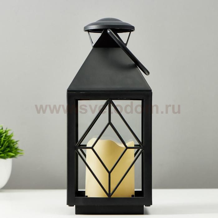 Ночник 16170/1BK LED от батареек 3хААА черный 11х11х25 см