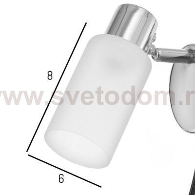 Бра с проводом 59385/1 E14 40Вт хром 15х8х13 см
