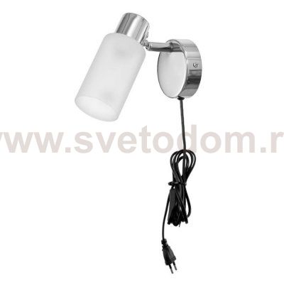 Бра с проводом 59385/1 E14 40Вт хром 15х8х13 см