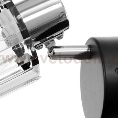 Бра с проводом 59387/1 E14 40Вт черный-хром 19х11х12 см