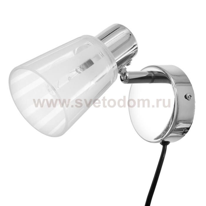 Бра с проводом 59391/1 E14 40Вт хром 15х11х15 см