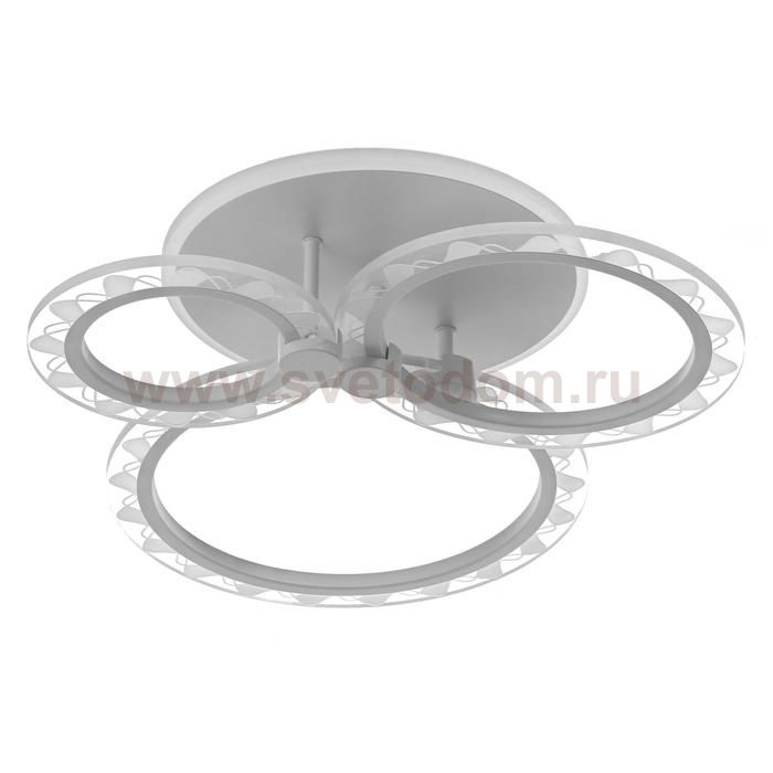 Люстра с ПДУ 10018/3WT LED 75Вт 3000-6000К диммер белый 50х33х12 см