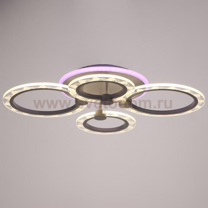 Люстра с ПДУ 10020/4WT LED 81Вт 3000-6000К диммер белый 62х49х10 см