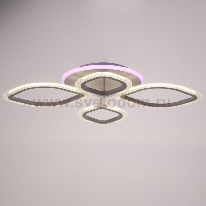 Люстра с ПДУ 10022/4WT LED 85Вт 3000-6000К диммер белый 67х53х10 см