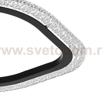 Люстра с ПДУ 10022/4BK LED 85Вт 3000-6000К диммер черный 67х53х10 см