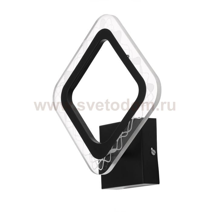 Бра 10025/1BK LED 14Вт 4000К черный 27х23х7 см