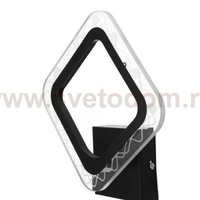 Бра 10025/1BK LED 14Вт 4000К черный 27х23х7 см