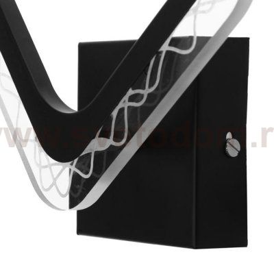 Бра 10025/1BK LED 14Вт 4000К черный 27х23х7 см