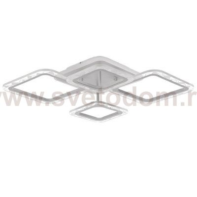 Люстра с ПДУ 10026/4WT LED 92Вт 3000-6000К диммер белый 78х52х9 см