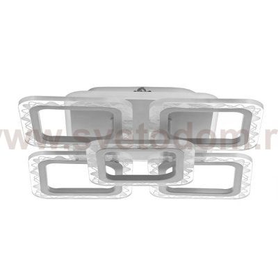 Люстра с ПДУ 10028/5WT LED 94Вт 3000-6000К диммер белый 41х41х9 см