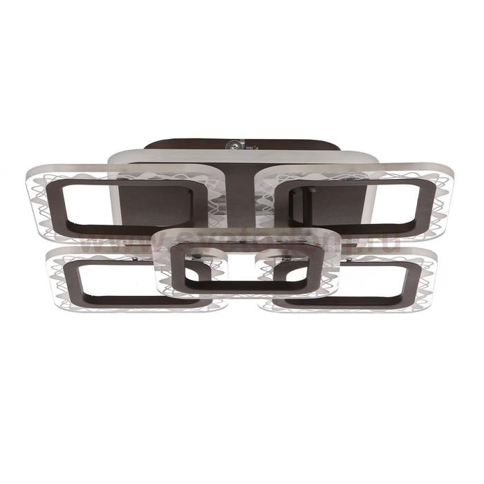 Люстра с ПДУ 10028/5CF LED 94Вт 3000-6000К диммер кофе 41х41х9 см