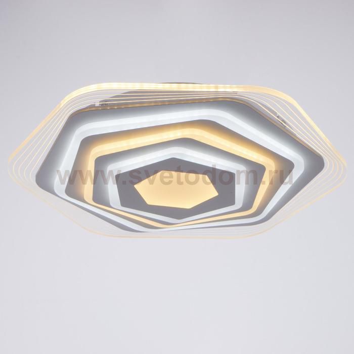 Люстра с ПДУ 10001/1 LED 140Вт 3000-6000К диммер 50х50 см