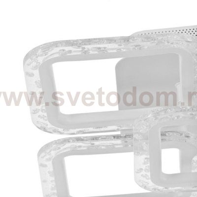 Люстра с ПДУ 10018/5WT LED 90Вт 3000-6000К диммер белый 38х38 см