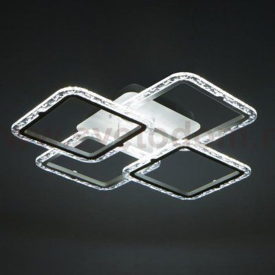 Люстра с ПДУ 10019/4WT LED 120Вт 3000-6000К диммер белый 58х58 см