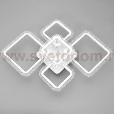 Люстра с ПДУ 10020/5WT LED 114Вт 3000-6000К диммер белый 71х50 см