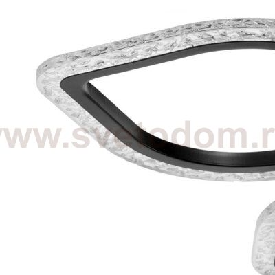 Люстра с ПДУ 10021/6BK LED 145Вт 3000-6000К диммер черный 61х61 см