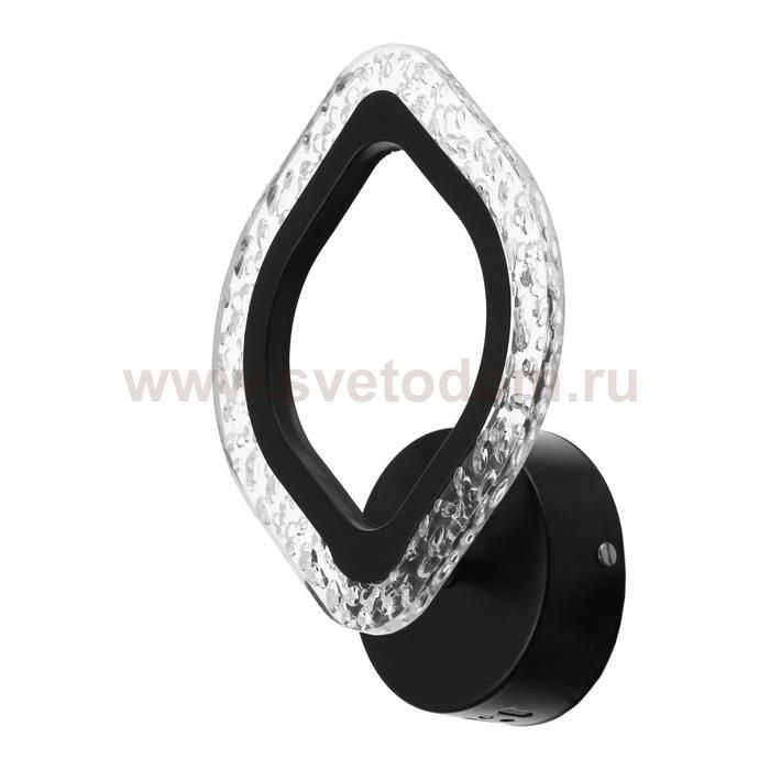 Бра 10021/1BK LED 14Вт 4000К черный 17х24 см