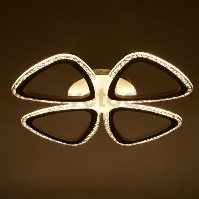 Люстра с ПДУ 10023/4WT LED 104Вт 3000-6000К диммер белый 60х60 см