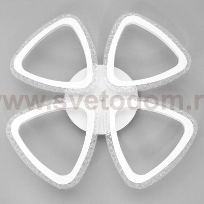 Люстра с ПДУ 10023/4WT LED 104Вт 3000-6000К диммер белый 60х60 см