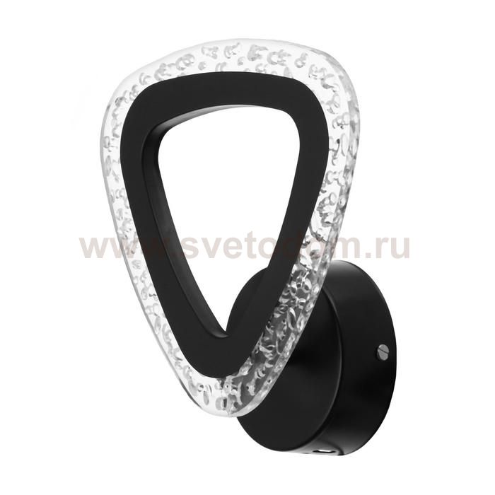 Бра 10023/1BK LED 16Вт 4000К черный 20х24 см