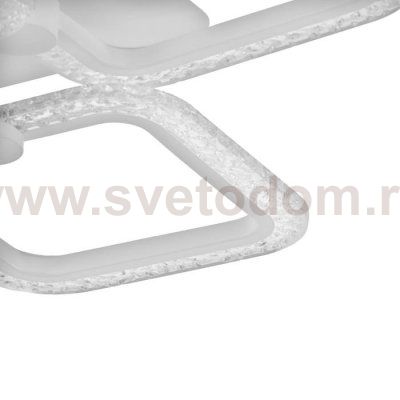 Люстра с ПДУ 10023/4WT LED 96Вт 3000-6000К диммер белый 52х52 см