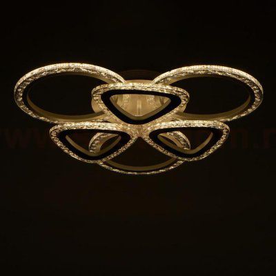 Люстра с ПДУ 10024/6WT LED 120Вт 3000-6000К диммер белый 55х55 см