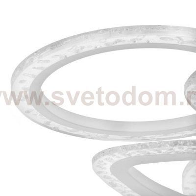 Люстра с ПДУ 10024/6WT LED 120Вт 3000-6000К диммер белый 55х55 см