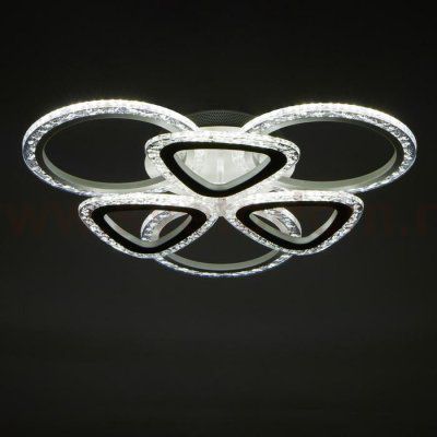 Люстра с ПДУ 10024/6WT LED 120Вт 3000-6000К диммер белый 55х55 см