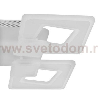 Люстра с ПДУ 10030/4WT LED 192Вт 3000-6000К диммер белый 55х55 см
