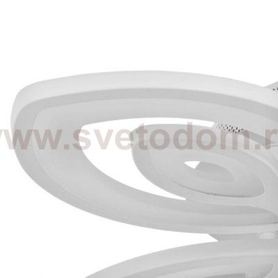 Люстра с ПДУ 10036/4WT LED 128Вт 3000-6000К диммер белый 55х55 см