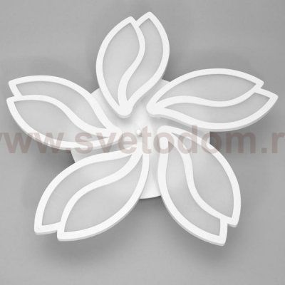 Люстра с ПДУ 10037/5WT LED 130Вт 3000-6000К диммер белый 62х62 см