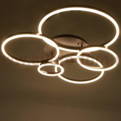 Люстра с ПДУ 10038/5 LED 224Вт 3000-6000К диммер кофе 95х95 см