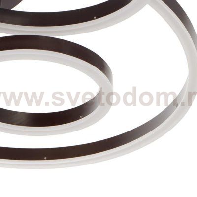 Люстра с ПДУ 10039/5 LED 216Вт 3000-6000К диммер кофе 80х80 см