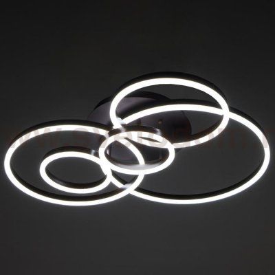 Люстра с ПДУ 10040/5 LED 198Вт 3000-6000К диммер кофе 75х75 см