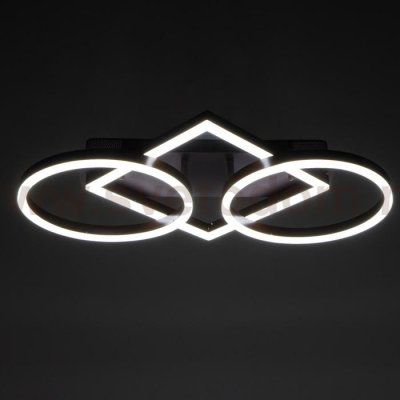 Люстра с ПДУ 10041/3 LED 124Вт 3000-6000К диммер кофе 65х43 см