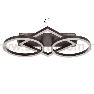 Люстра с ПДУ 10041/3 LED 124Вт 3000-6000К диммер кофе 65х43 см