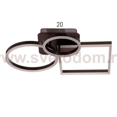 Люстра с ПДУ 10042/3 LED 110Вт 3000-6000К диммер кофе 48х48 см