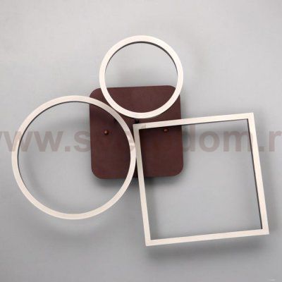 Люстра с ПДУ 10042/3 LED 110Вт 3000-6000К диммер кофе 48х48 см