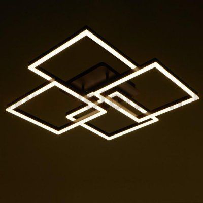 Люстра с ПДУ 10045/4 LED 192Вт 3000-6000К диммер кофе 65х65 см