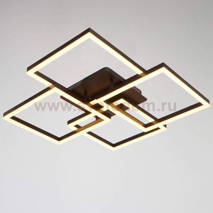 Люстра с ПДУ 10045/4 LED 192Вт 3000-6000К диммер кофе 65х65 см