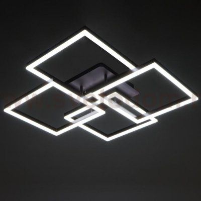 Люстра с ПДУ 10045/4 LED 192Вт 3000-6000К диммер кофе 65х65 см